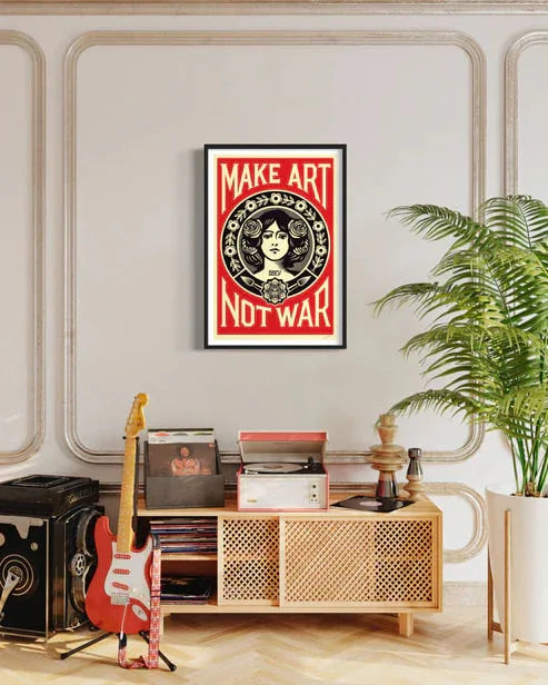 OBEY (Shepard Fairey) - MAKE ART NOT WAR - Hedonism Gallery