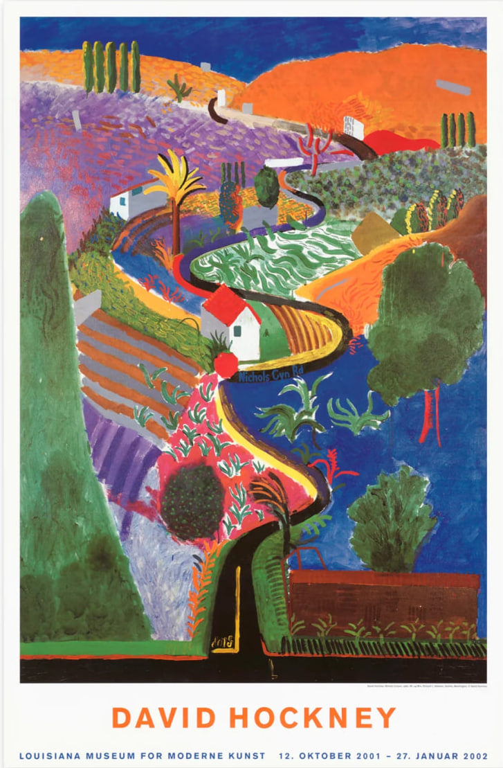 David Hockney store art poster