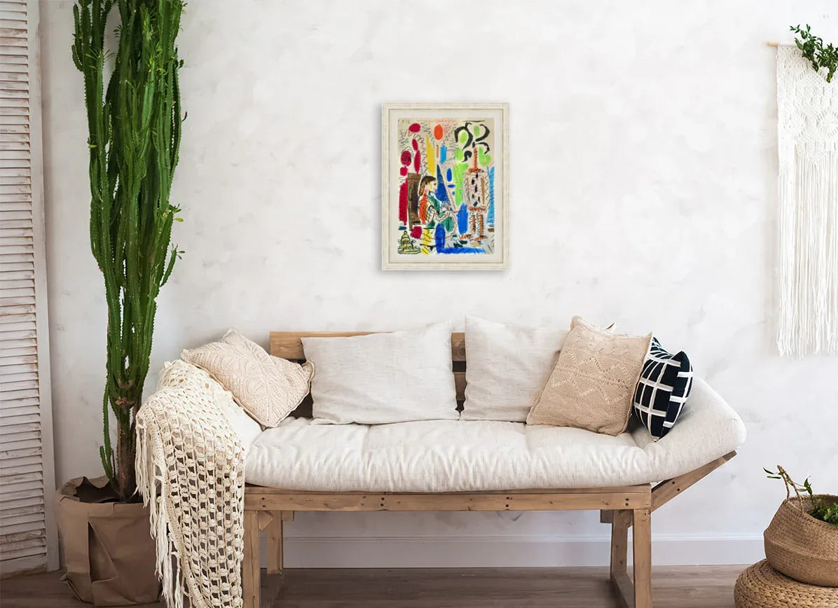 Pablo Picasso - L'Atelier de Cannes: cover for "Ces peintres nos amis vol. II" (Original Lithograph, 1960) - Hedonism Gallery