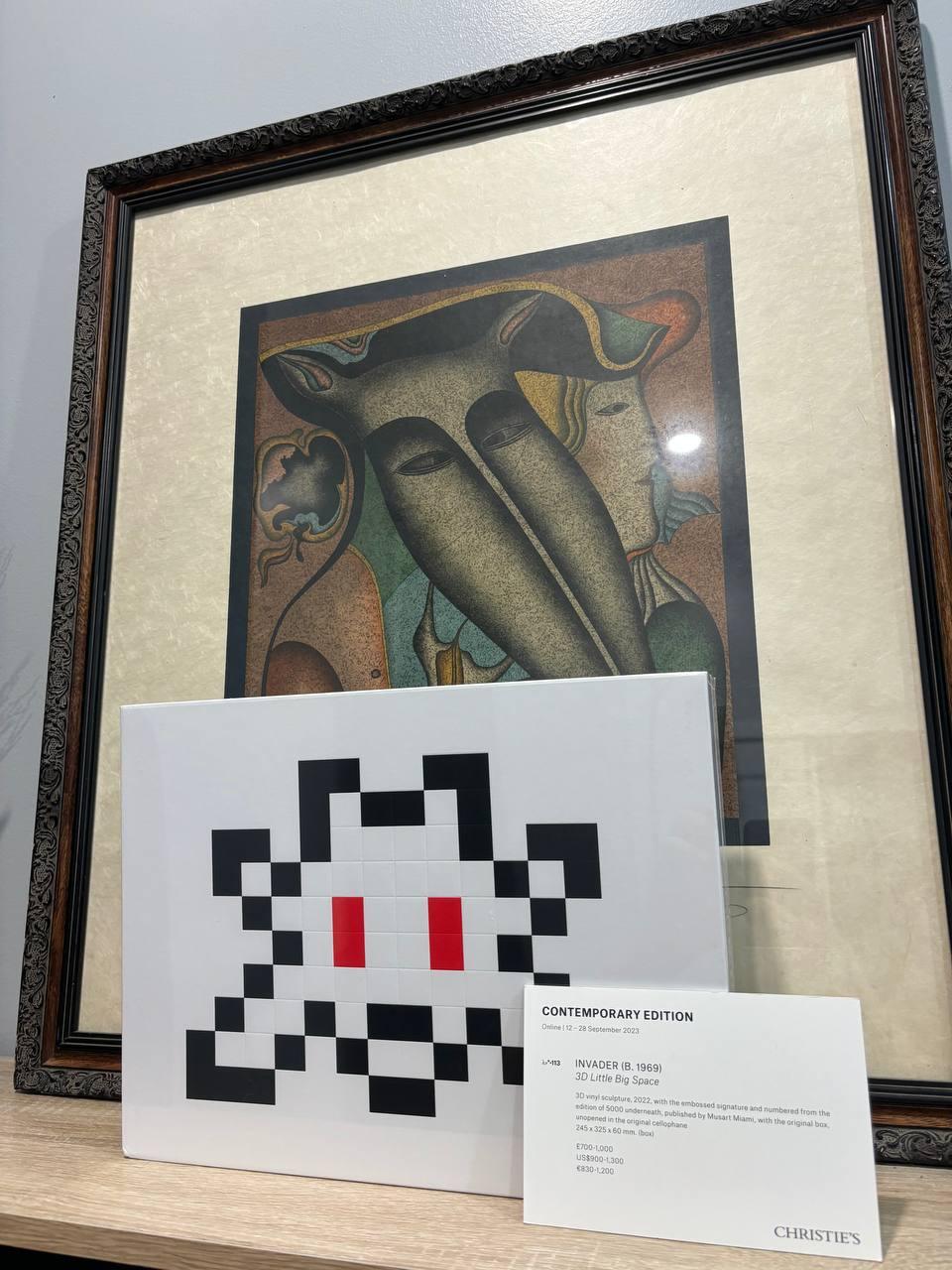 INVADER - 3D Little Big Space vinyl sculpture from Christie's (2022) - Hedonism Gallery