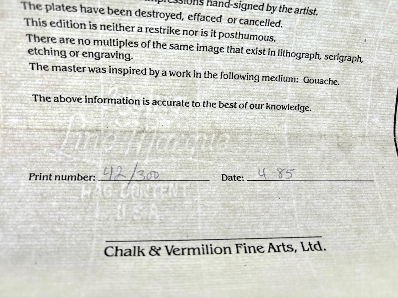 Erté (Romain de Tirtoff) - Mahjong (Limited edition, hand-signed by Erté, Original Serigraph, 1985) - Hedonism Gallery