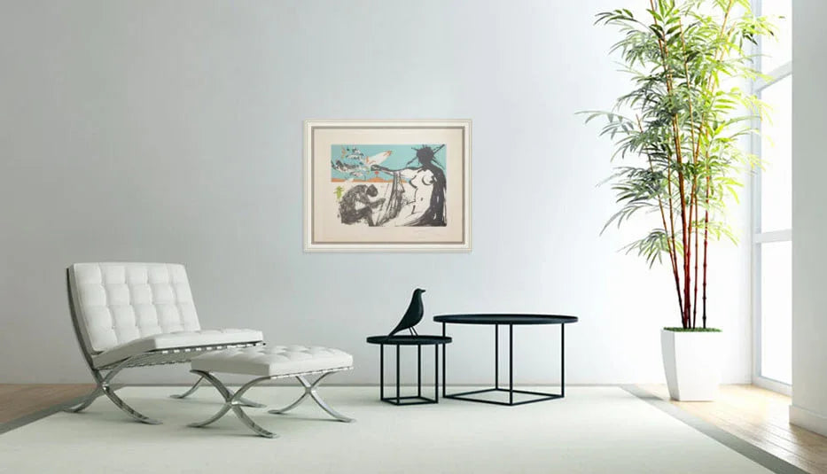 Salvador Dalí - Liberation: The Prisoners are Free (Limited edition, hand-signed by Dalí, Original lithograph, 1972) - Hedonism Gallery