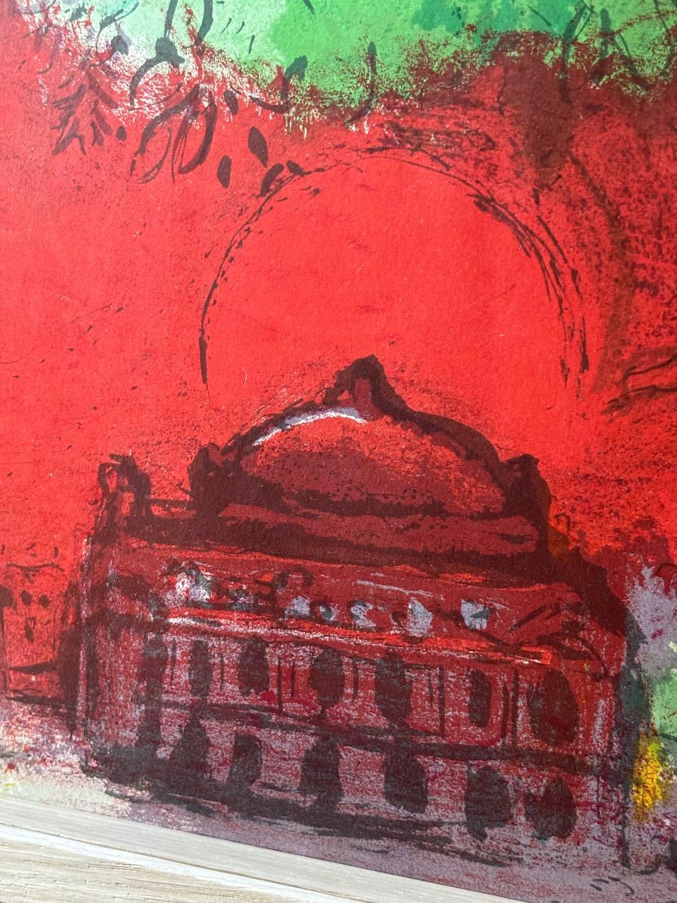Marc Chagall - L'Opéra de Paris (Original lithograph, 1954) - Hedonism Gallery