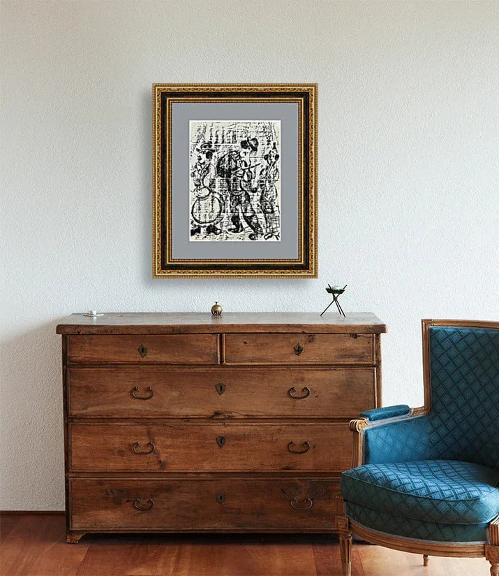Marc Chagall - Les musiciens vagabonds (Original lithograph, 1963) - Hedonism Gallery