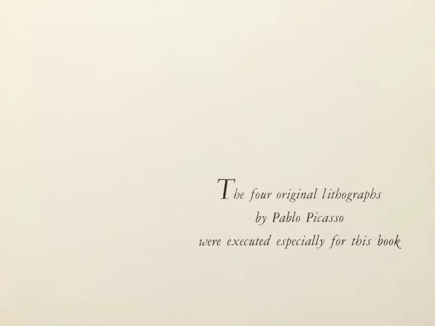 Pablo Picasso - "Picasso: Toreros" with four original lithographs (1961) - Hedonism Gallery