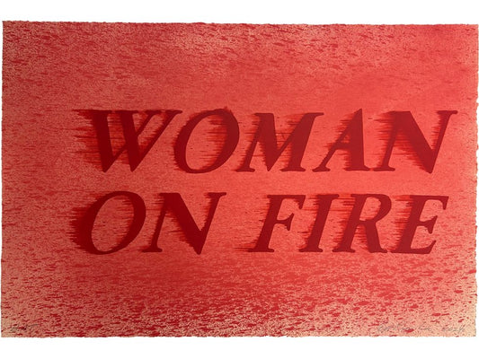 Ed Ruscha - Woman On Fire - 2024