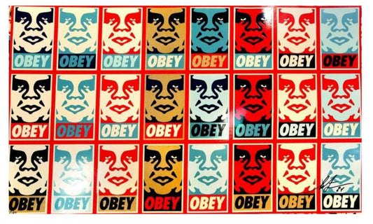 Shepard Fairey - Icon Stickers (Repetition with Variation) - 2024