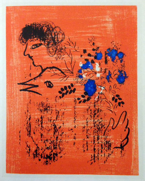 马克·夏加尔 - Bouquet à l'oiseau (1960) 
