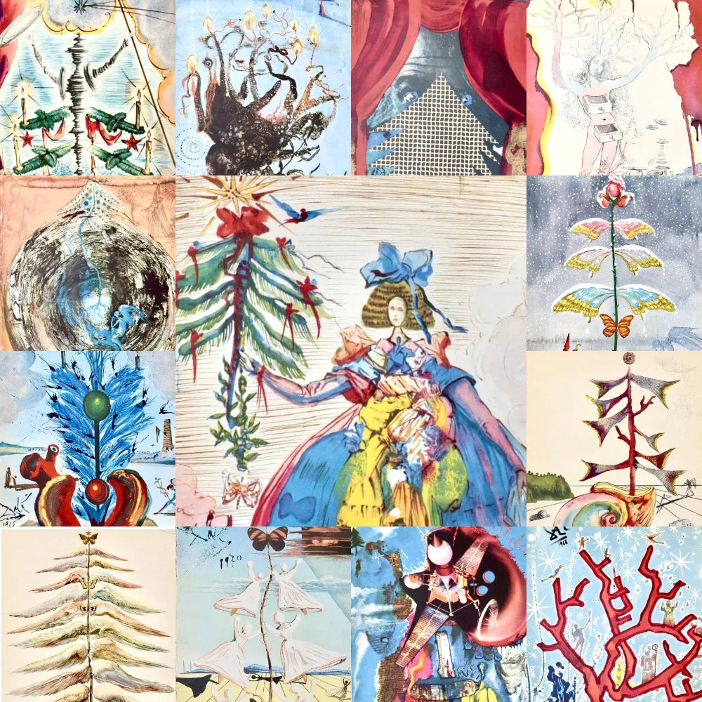 Salvador Dalí - Christmas cards - Hedonism Gallery