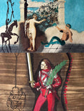 Salvador Dalí - Dalí Discovers America, Complete Set of 2 (Color lithographs, Deluxe edition on Japon paper, hand-signed by Dalí, 1979)
