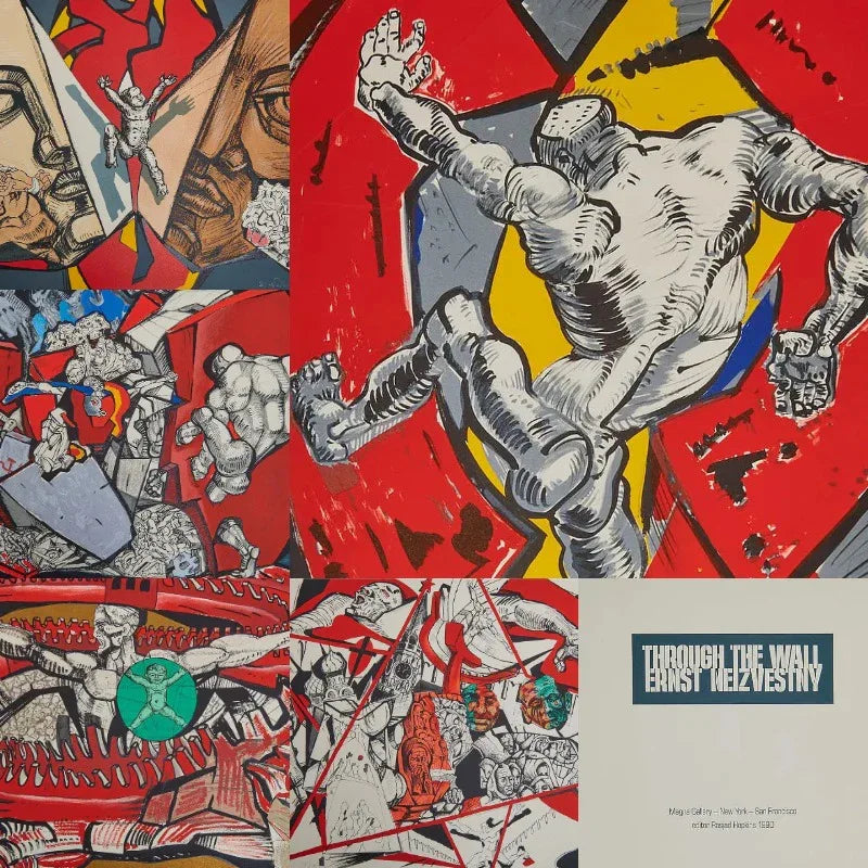 Ernst Neizvestny - Through the Wall: Complete Suite of 5 Lithographs (1990) - Hedonism Gallery