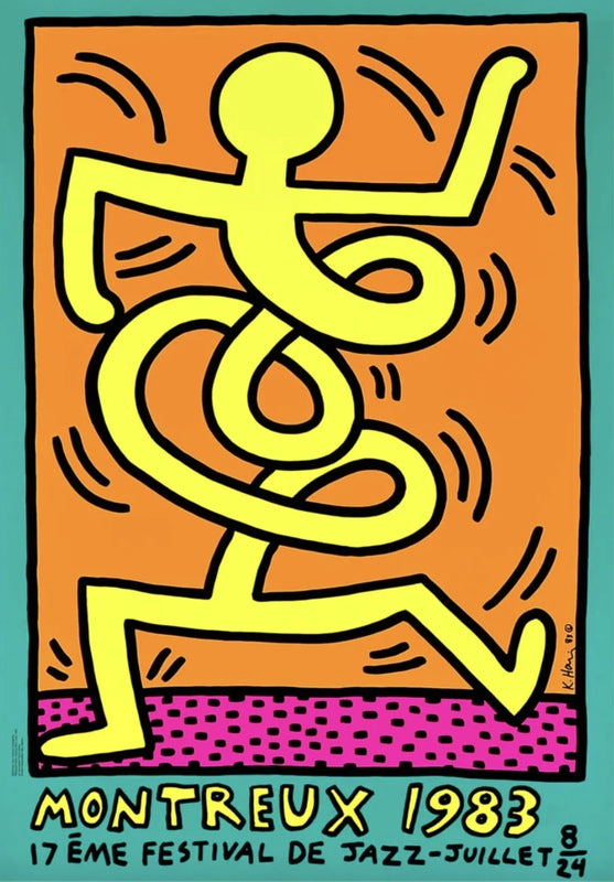 Keith Haring - Montreux Jazz Festival: Three Prints (1983) - Keith Haring, Poster, Silkscreen - Hedonism Gallery