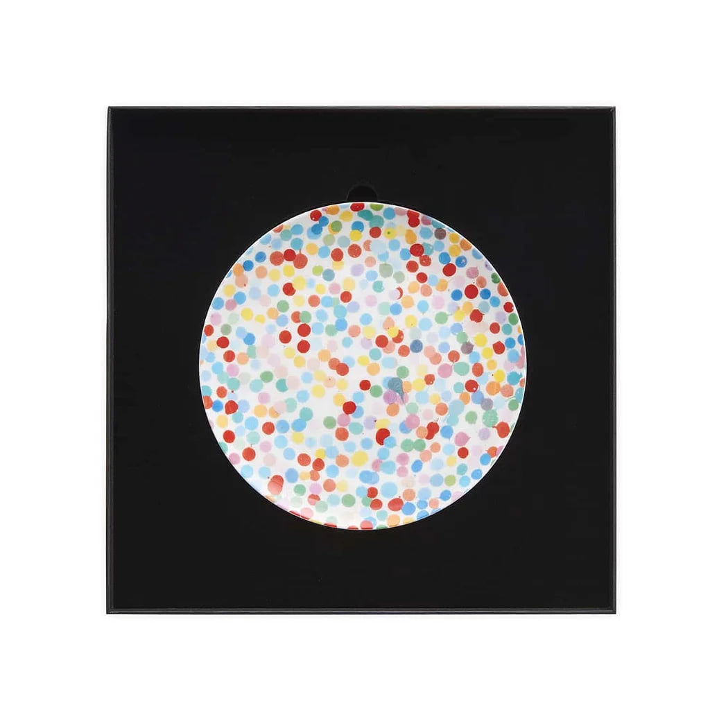 Damien Hirst - All Over Dot Signed Plate - Damien Hirst, Plate - Hedonism Gallery