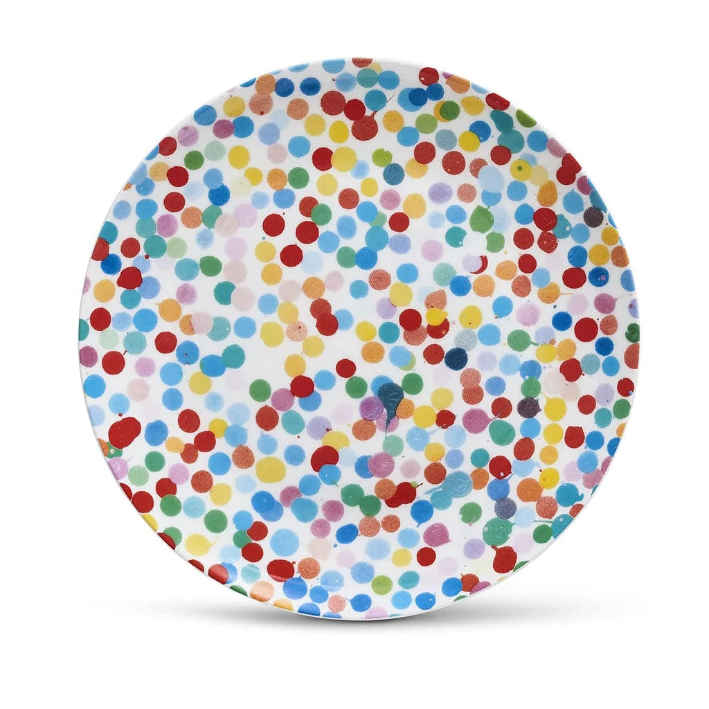 Damien Hirst - All Over Dot Signed Plate - Damien Hirst, Plate - Hedonism Gallery