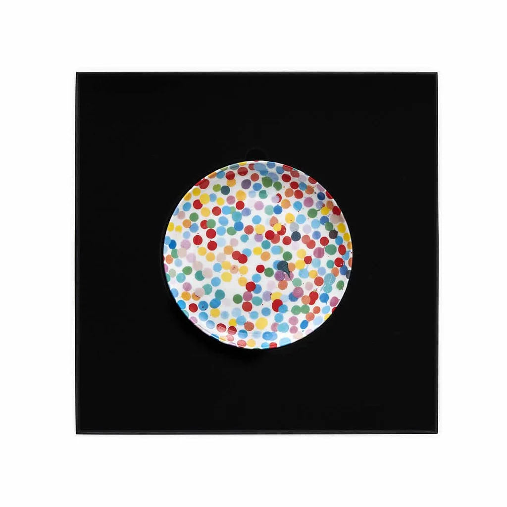 Damien Hirst - All Over Dot Small Signed Plate - Damien Hirst, Plate - Hedonism Gallery