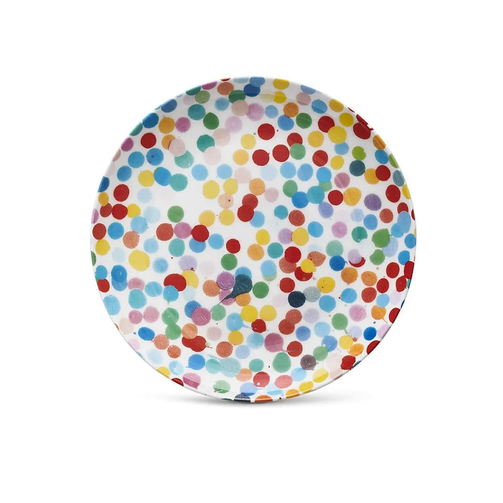 Damien Hirst - All Over Dot Small Signed Plate - Damien Hirst, Plate - Hedonism Gallery