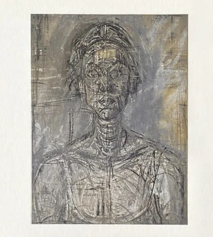 after Alberto Giacometti - Portrait (1959) - Alberto Giacometti, Jean Bazaine, Lithograph - Hedonism Gallery