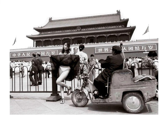 Ai Weiwei - Beijing Girl & Scooter - Ai Weiwei, Print - Hedonism Gallery