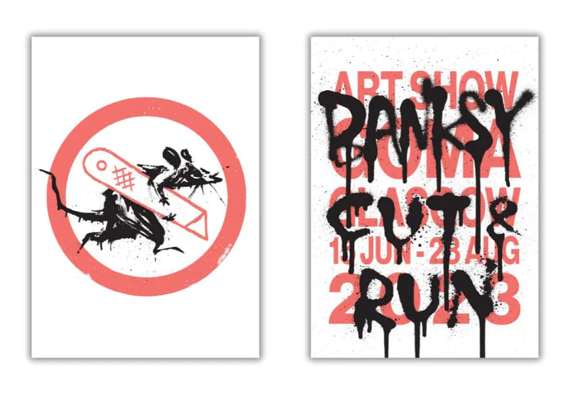 Banksy - 2 Original Posters - Banksy, Poster, Street Art - Hedonism Gallery