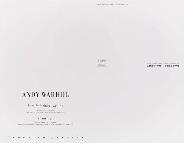Andy Warhol - Las últimas pinturas