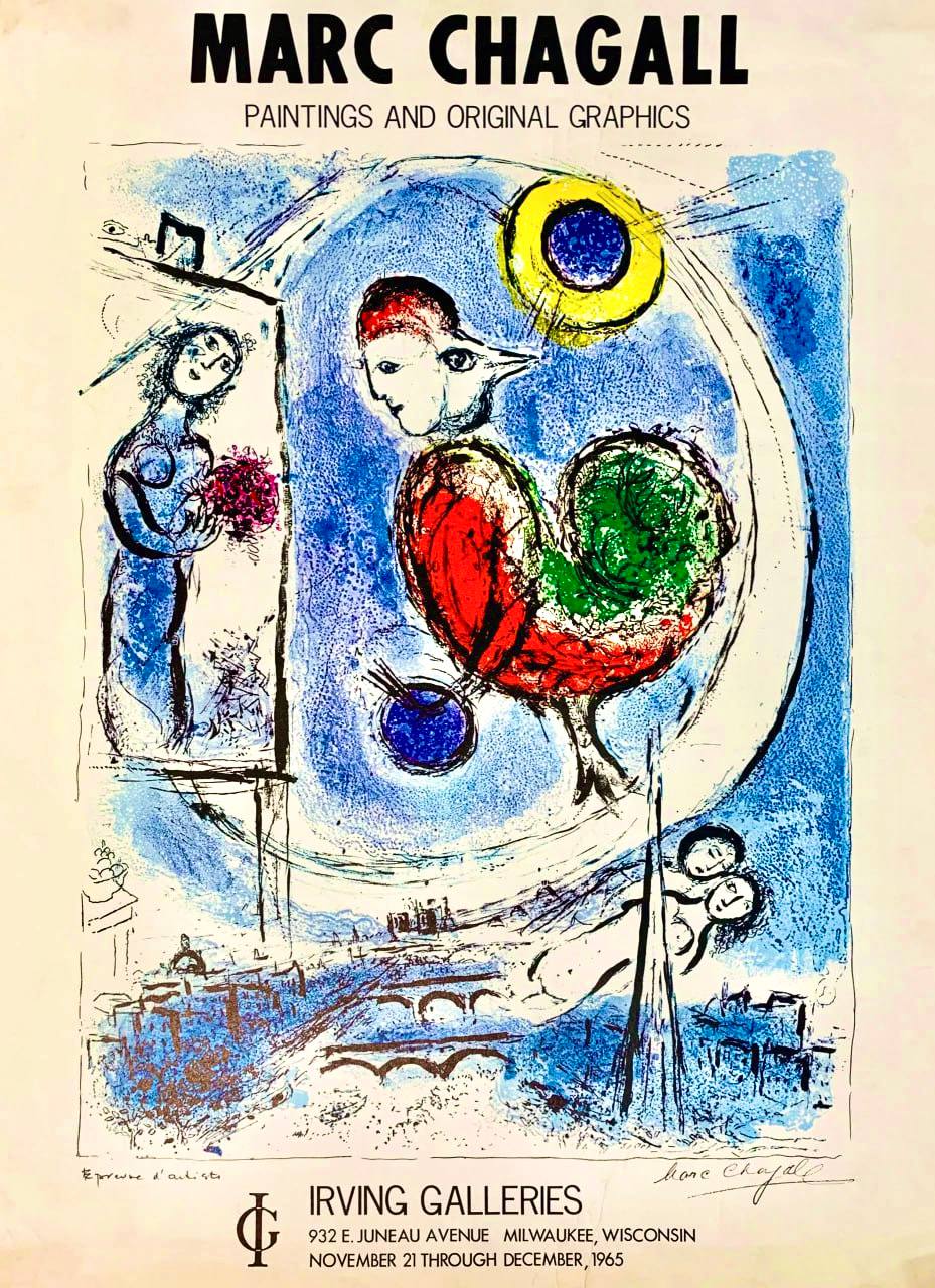Marc Chagall - Merry Christmas (1965) - Christmas, Marc Chagall, Poster - Hedonism Gallery