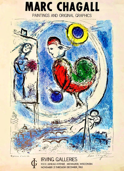 Marc Chagall - Merry Christmas (1965) - Christmas, Marc Chagall, Poster - Hedonism Gallery