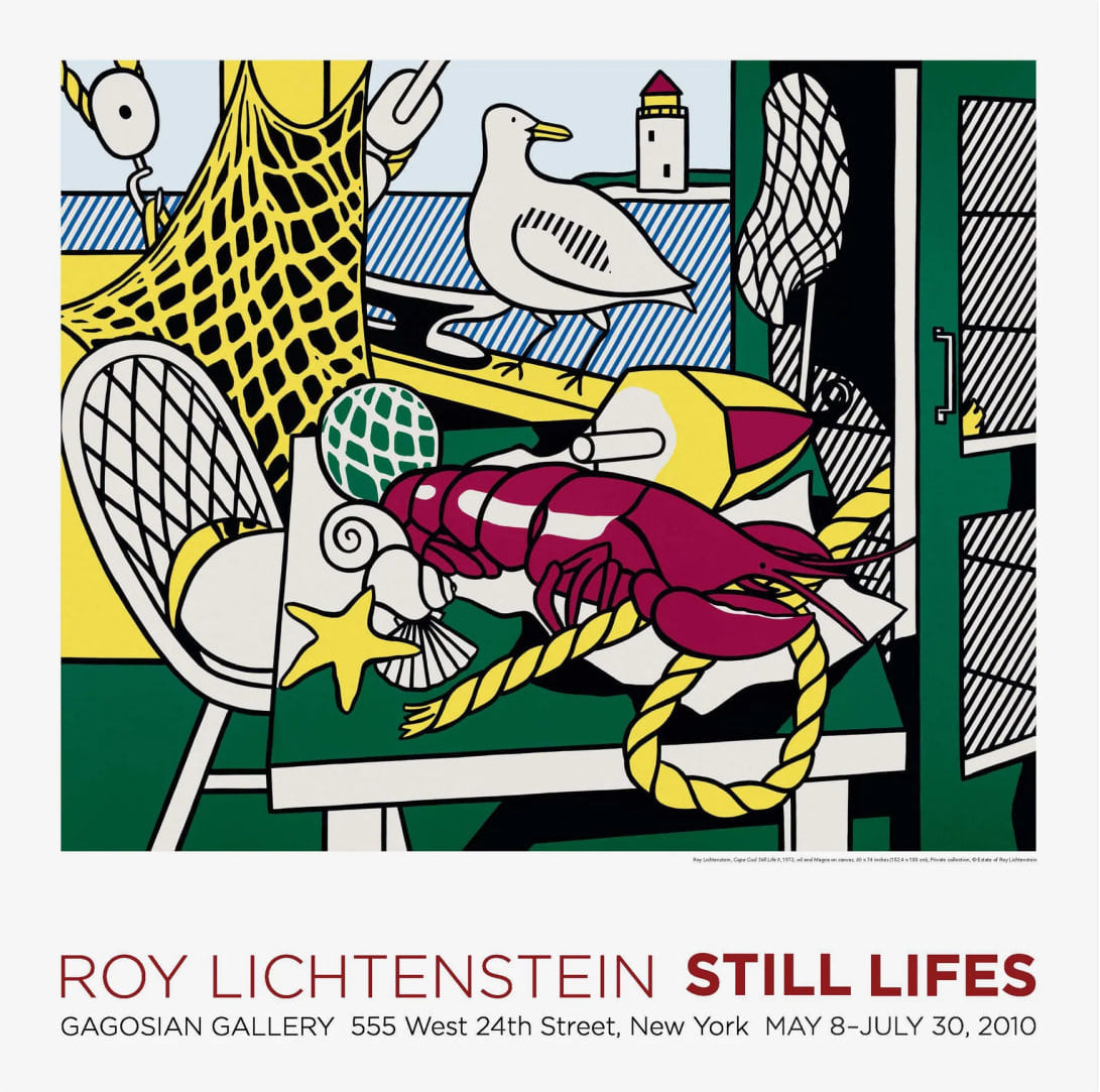 Roy Lichtenstein – Cape Cod Still Life II (1973) - Poster, Roy Lichtenstein - Hedonism Gallery