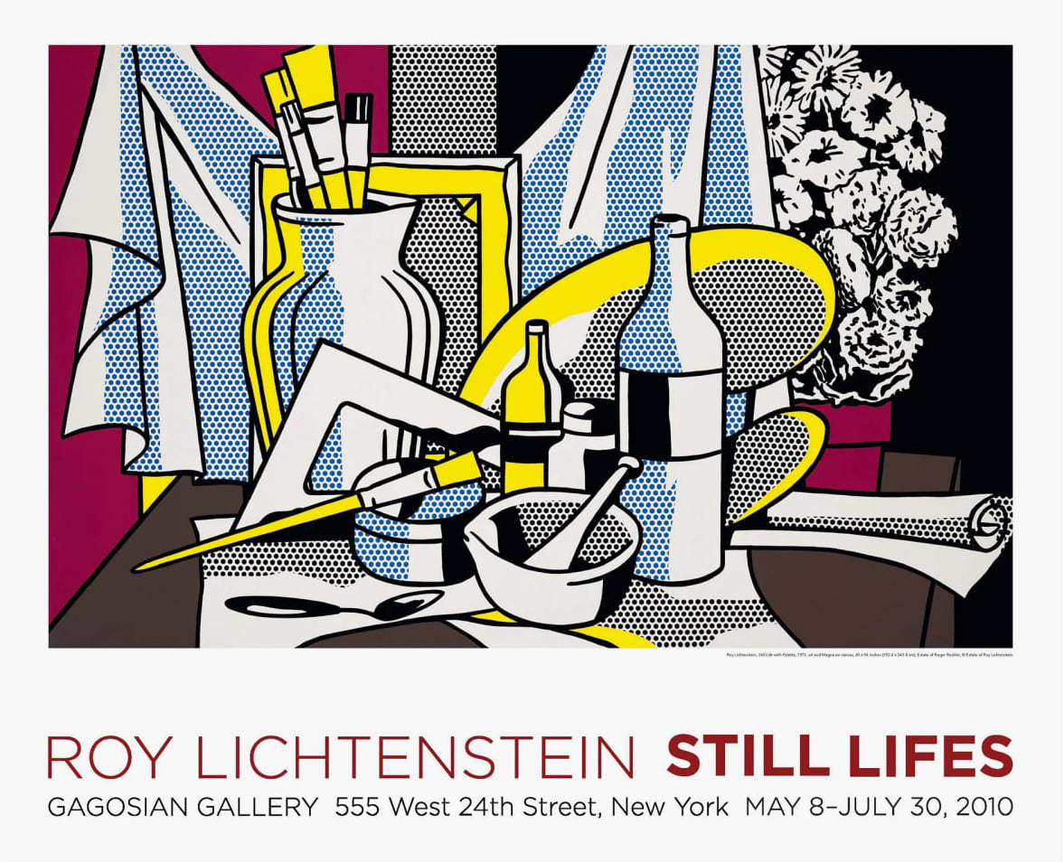 Roy Lichtenstein – Still Life with Palette (1972) - Poster, Roy Lichtenstein - Hedonism Gallery