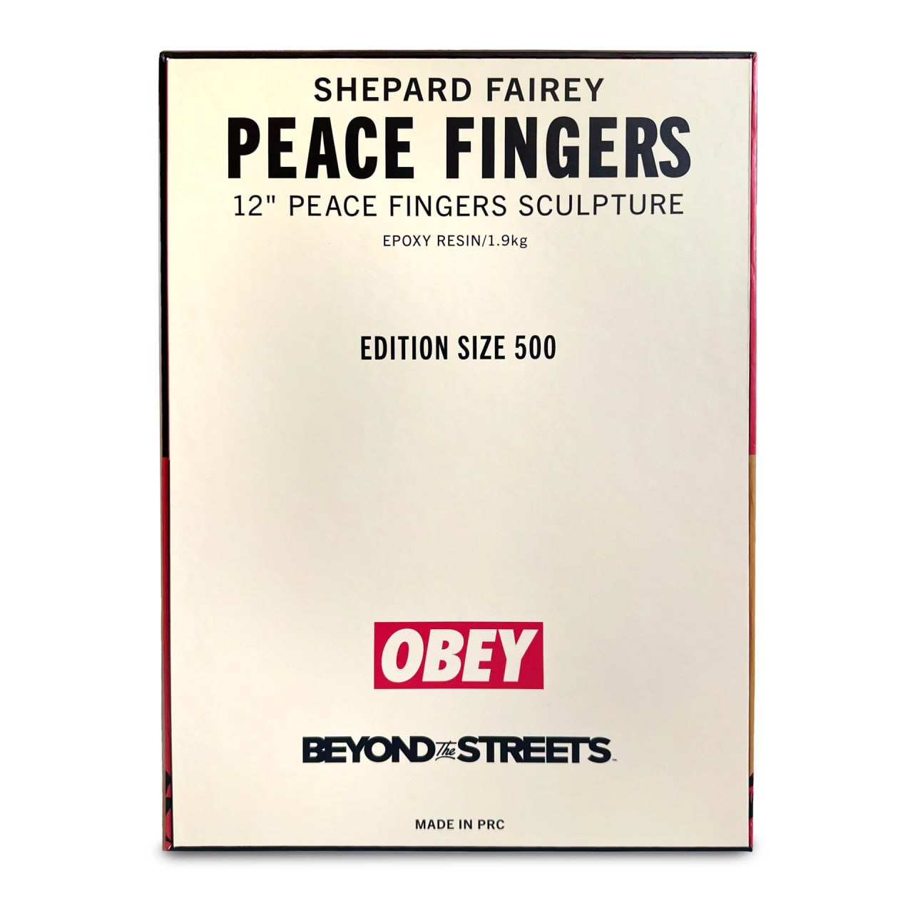 OBEY (Shepard Fairey) - Peace Fingers sculpture - OBEY (Shepard Fairey), Sculpture - Hedonism Gallery