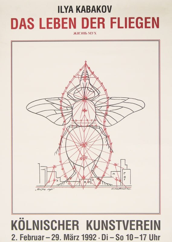 Ilya Kabakov - The Life of flies (1992) - Poster - Hedonism Gallery
