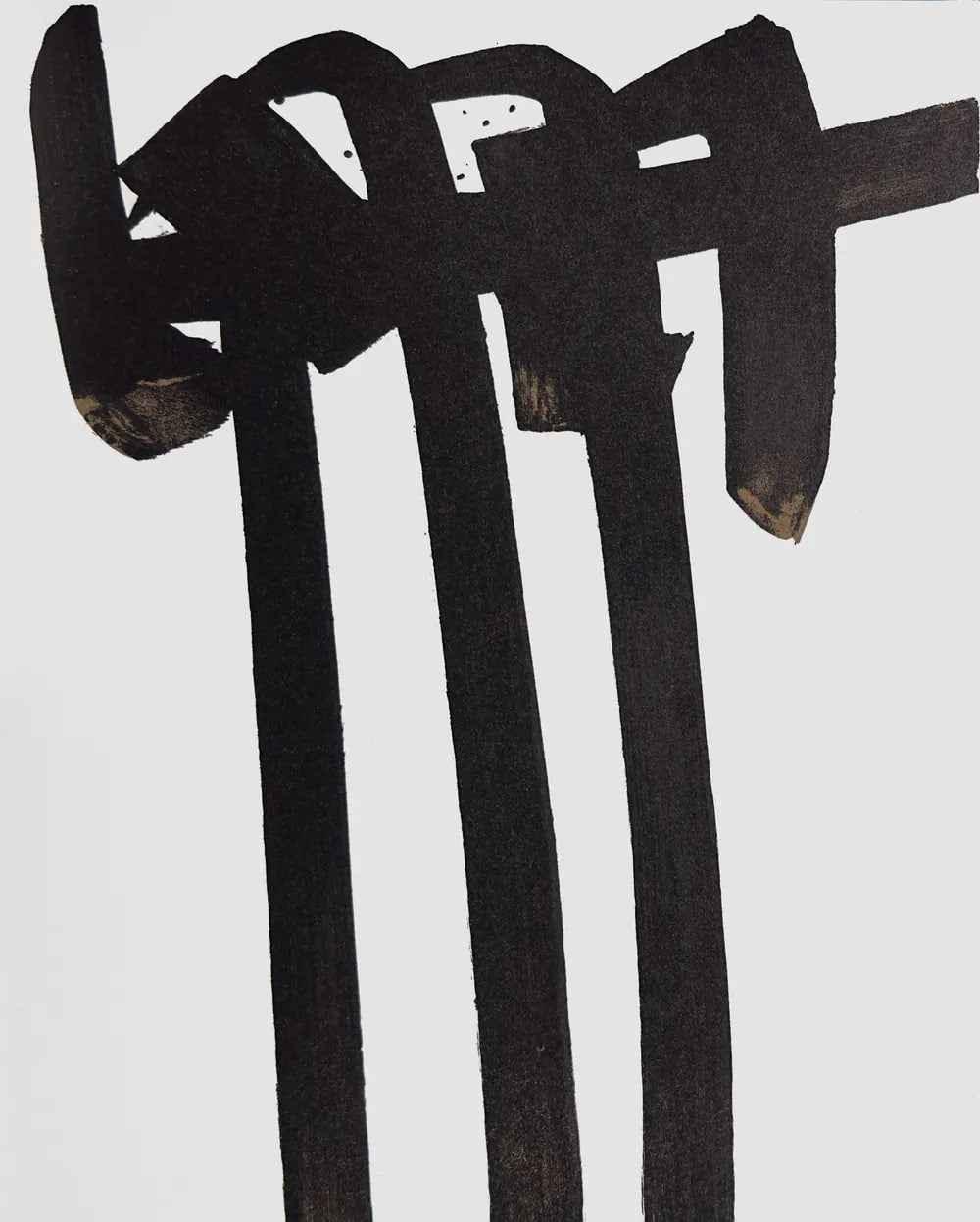 Pierre Soulages - Lithographie n°28 (Original lithograph, 1970) - Hedonism Gallery