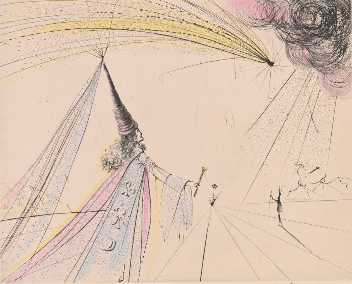 Salvador Dalí - Urania (1971) - Drypoint, Engraving, Etching, Original engraving, Salvador Dalí - Hedonism Gallery