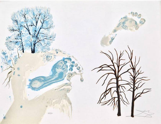 Salvador Dalí  - Winter (1972) - Lithograph, Salvador Dalí - Hedonism Gallery