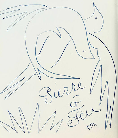 Henri Matisse - Signed Book ed. 10/49 with original Lithograph + Woodcut Pierre à feu / Les miroirs profonds (1947)