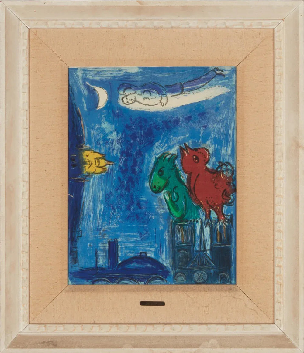 Marc Chagall - Les Monstres de Notre-Dame (Original lithograph, 1954) - Hedonism Gallery