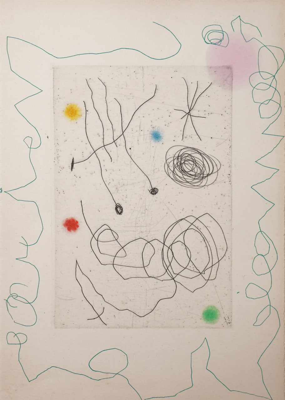 Joan Miró – La chouette et l’escargot (The Owl and the Snail), 1964