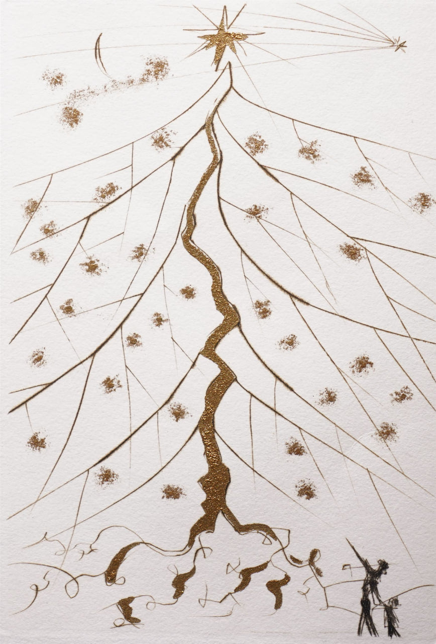 Salvador Dalí - Christmas Card "Star of Bethlehem" (1971)