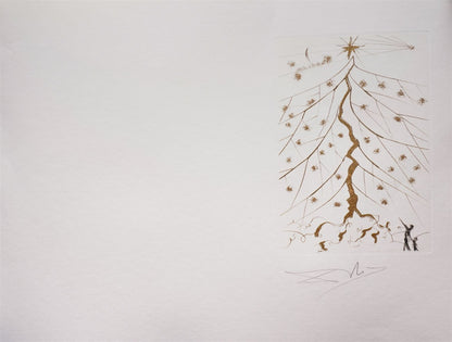 Salvador Dalí - Christmas Card "Star of Bethlehem" (1971)