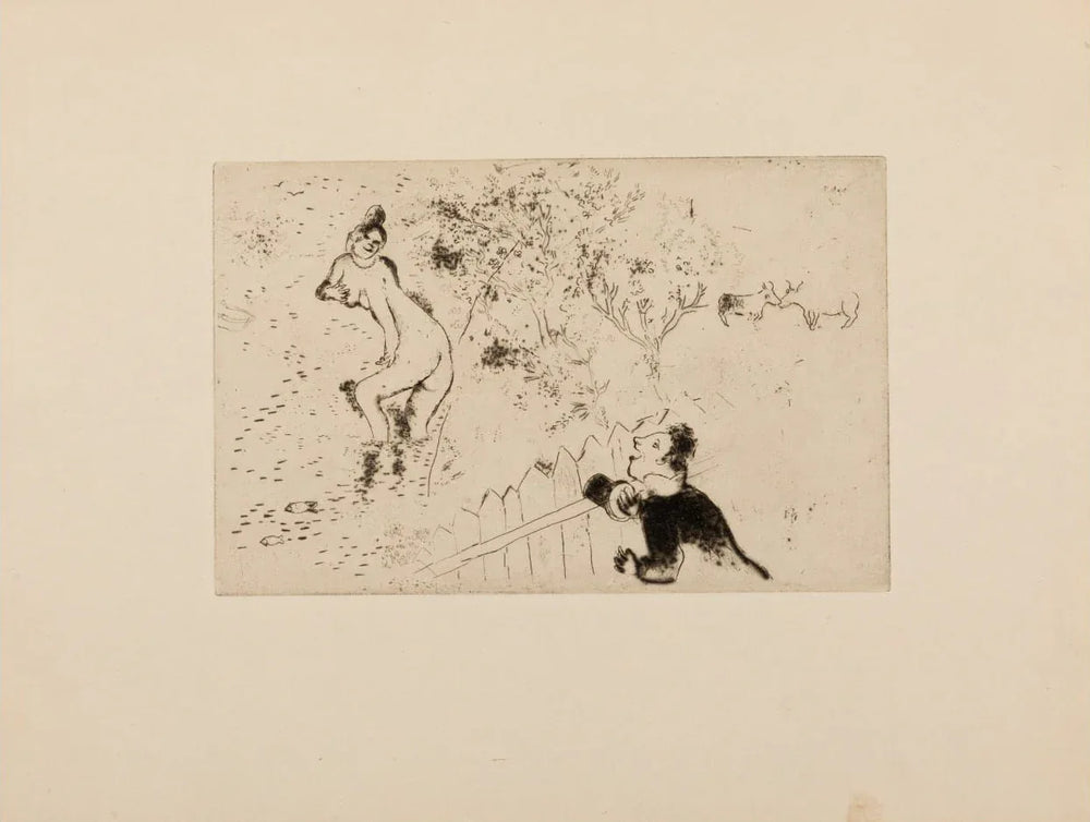 Marc Chagall - Desire III. Les sept Péchés capitaux: The Seven Deadly Sins (Etching and drypoint, 1925) - Hedonism Gallery
