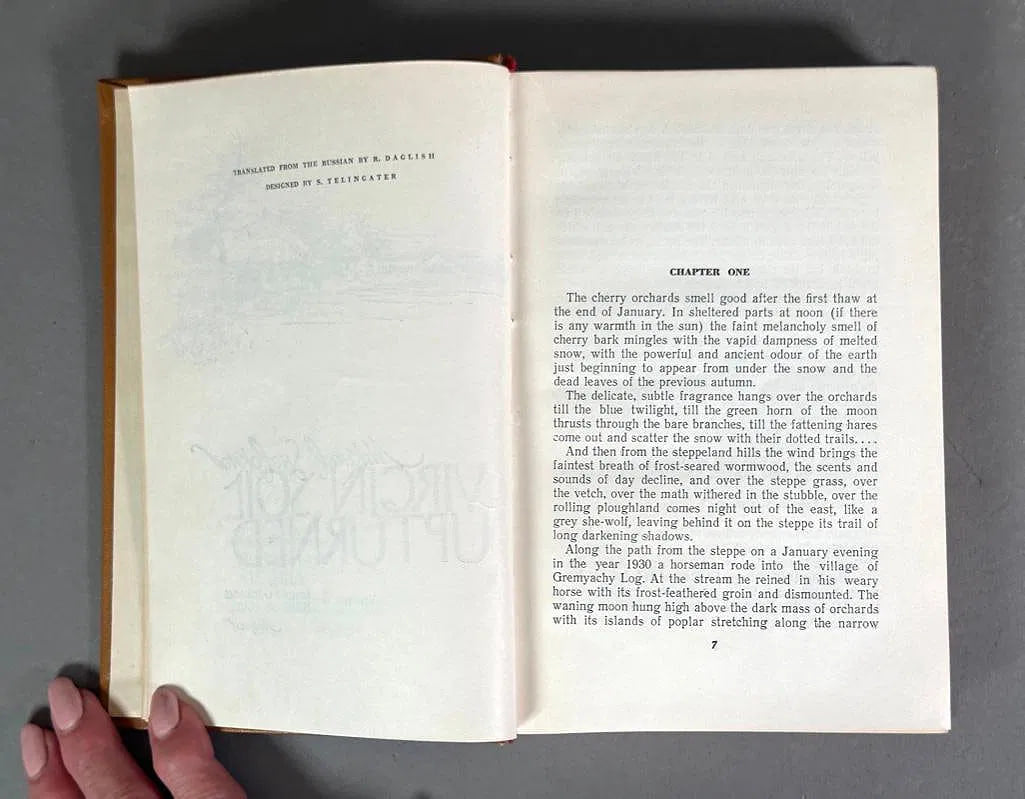 Mikhail Sholokhov - Virgin Soil Upturned, signed and inscribed by the author, 1959