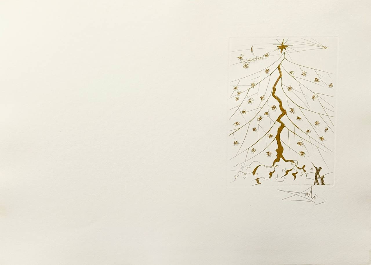 Salvador Dalí - Christmas Card "Star of Bethlehem" (1971)
