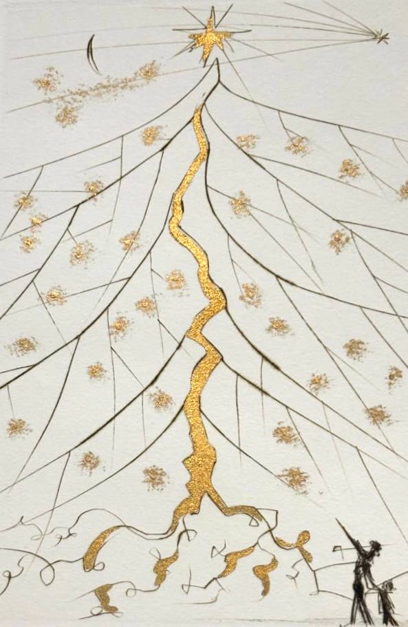 Salvador Dalí - Christmas Card "Star of Bethlehem" (1971)