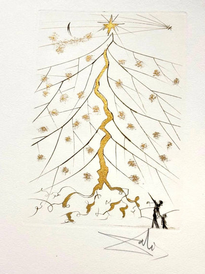 Salvador Dalí - Christmas Card "Star of Bethlehem" (1971)