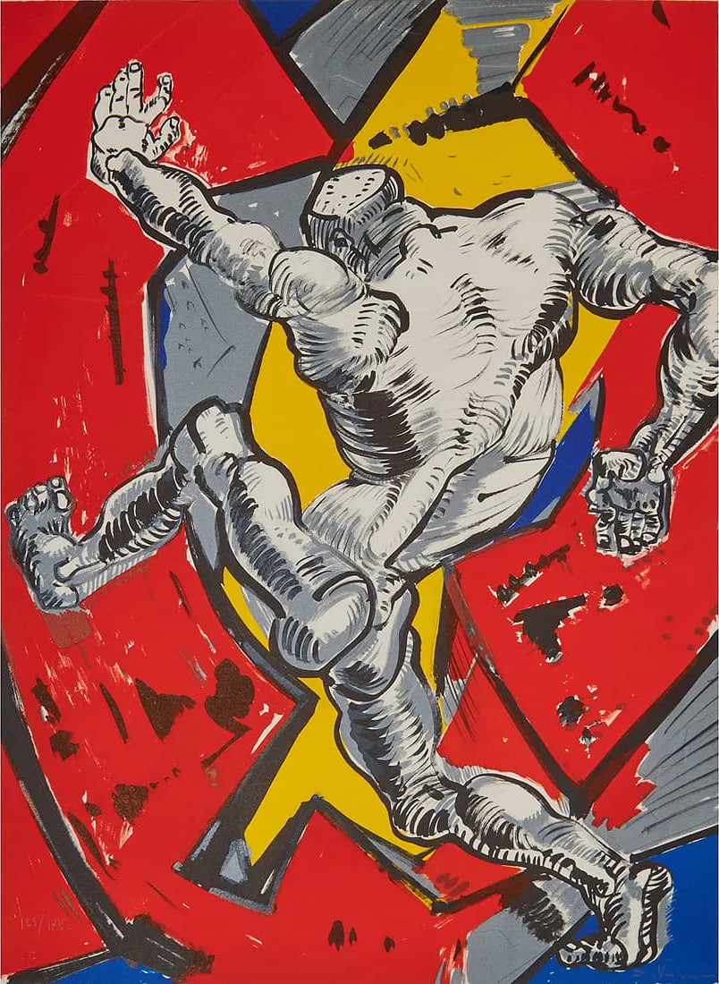 Ernst Neizvestny – Through the Wall (Complete Suite of 5 Lithographs), 1990