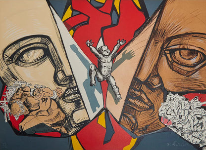 Ernst Neizvestny – Through the Wall (Complete Suite of 5 Lithographs), 1990