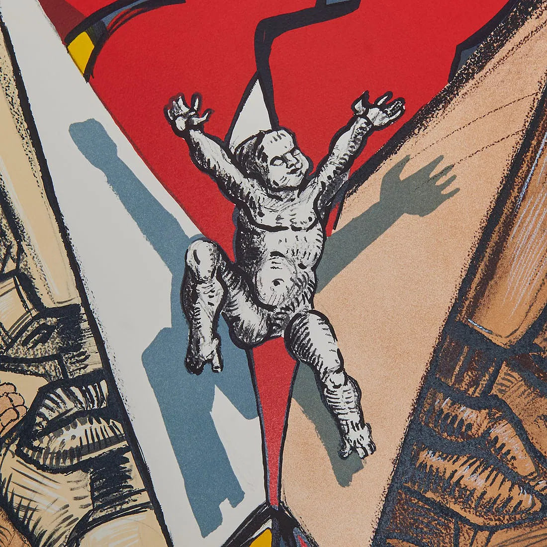 Ernst Neizvestny – Through the Wall (Complete Suite of 5 Lithographs), 1990