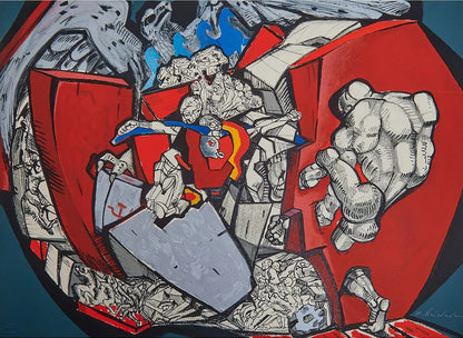 Ernst Neizvestny – Through the Wall (Complete Suite of 5 Lithographs), 1990