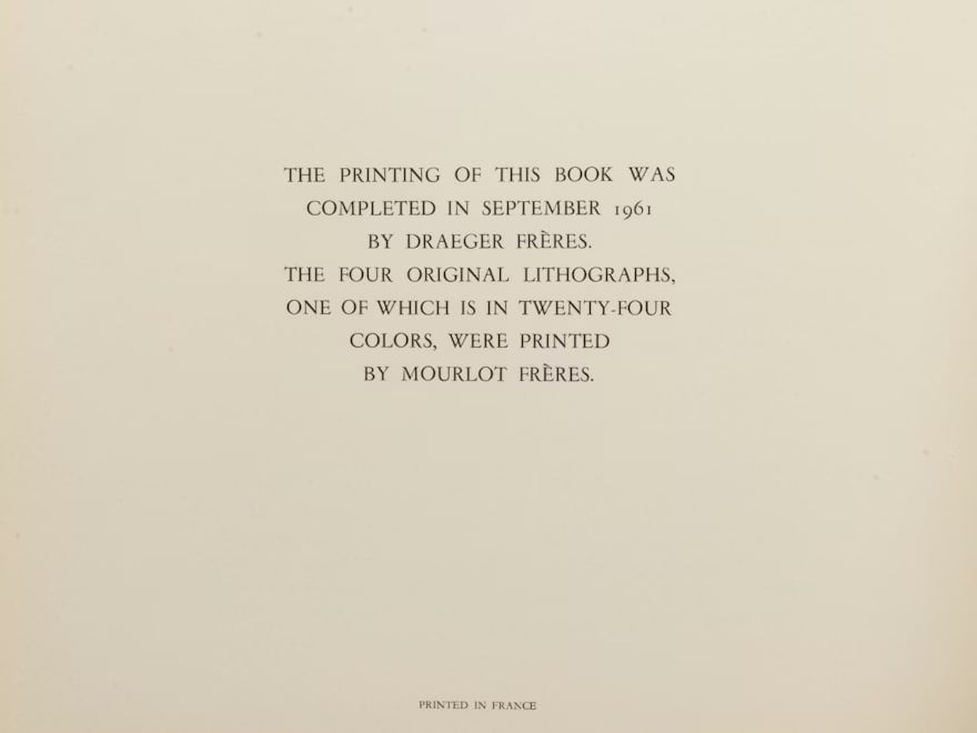Pablo Picasso - "Picasso: Toreros" with four original lithographs (1961)