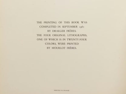 Pablo Picasso - "Picasso: Toreros" with four original lithographs (1961)