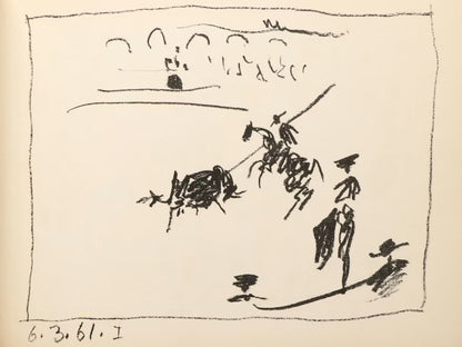Pablo Picasso - "Picasso: Toreros" with four original lithographs (1961)